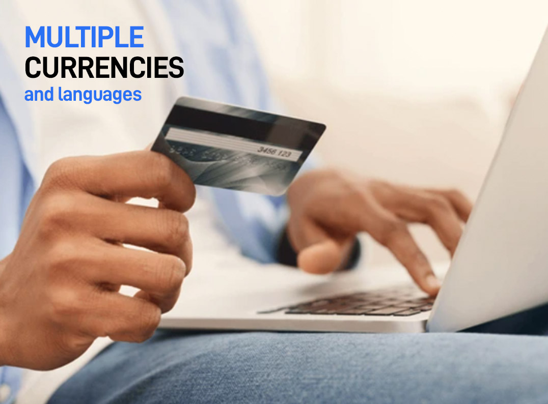 Multiple currencies and languages